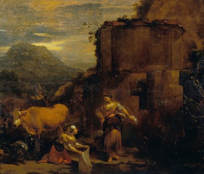 Washerwomen by Nicolaes Pietersz. Berchem